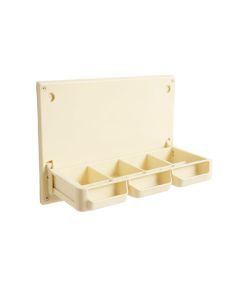 Flint Canyon Empty Wall-Mounted Tool Organizer Panel - Ivory (synthetic illustration; no displayed measurements)