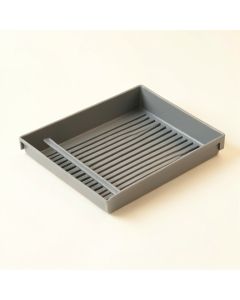 Field Dale Empty Under-Desk Cable Tray - Gray (synthetic illustration; no displayed measurements)