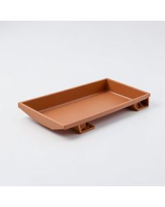 Sage Crest Empty Under-Desk Cable Tray - Terracotta (synthetic illustration; no displayed measurements)