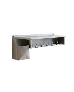Hill Edge Wall-Mounted Entryway Organizer Shelf - Gray