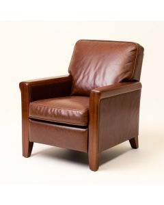 Kirksville 29 '' Wide Genuine Leather Armchair (synthetic illustration; no displayed measurements)