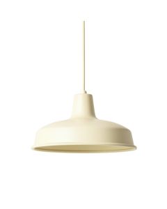 Brook Dale Pendant Light Suspended From One Plain Cable - Cream