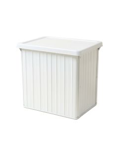 Maple Crossing Closed Outdoor Storage Box - White (synthetic illustration; no displayed measurements)