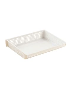 Olive Bluff Empty Under-Desk Cable Tray - White