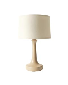 Vale Brook Table Lamp With A Plain Fabric Shade - Beige