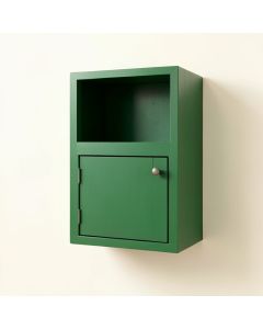 Meadow Brook Wall-Mounted Entry Cabinet - Green (synthetic illustration; no displayed measurements)
