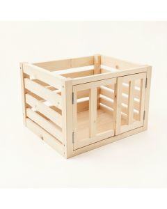 Stone Bend Empty Furniture-Style Pet Crate - Ivory (synthetic illustration; no displayed measurements)