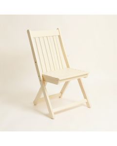 Dawn Brook Folding Outdoor Chair - Cream (synthetic illustration; no displayed measurements)