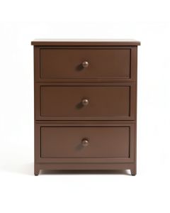 Bette 3 - Drawer Nightstand In Brown (synthetic illustration; no displayed measurements)