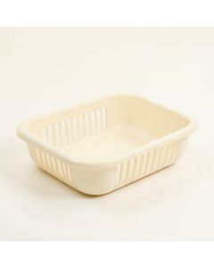 Bay Dell Empty Under-Desk Cable Tray - Cream (synthetic illustration; no displayed measurements)