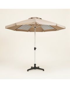 26 Led Solar Patio Rectangular Umbrella Outdoor 10 X 6.5Ft Market Table (synthetic illustration; no displayed measurements)