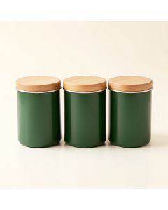 Lidded 3 Piece Kitchen Canister Set (synthetic illustration; no displayed measurements)