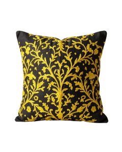 Ayesha Curry Embroidered Ogee Linen Throw Pillow (synthetic illustration; no displayed measurements)