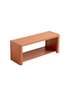 Dune Bluff Narrow Outdoor Storage Bench - Terracotta (synthetic illustration; no displayed measurements)