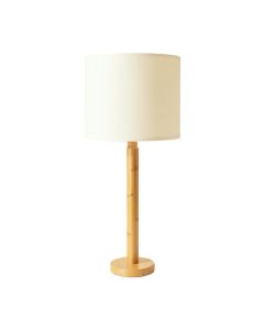Cliff Brook Floor Lamp With A Plain Fabric Shade - Ivory (synthetic illustration; no displayed measurements)