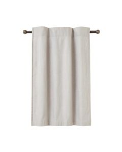 Berwick Linen Blend Solid Semi-Sheer Rod Pocket Single Curtain Panel