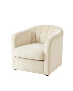 Dawn Bluff Upholstered Armchair - Ivory (synthetic illustration; no displayed measurements)
