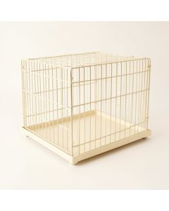 Birch Field Empty Furniture-Style Pet Crate - Ivory (synthetic illustration; no displayed measurements)
