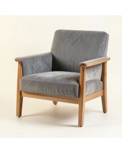 Aspen Crossing Upholstered Armchair - Gray (synthetic illustration; no displayed measurements)