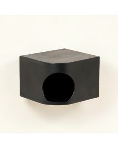 Harbor Falls Wall-Mounted Cat Perch - Black (synthetic illustration; no displayed measurements)