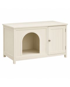 Oak Field Empty Furniture-Style Litter Enclosure - Cream (synthetic illustration; no displayed measurements)