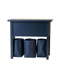 Cliff Brook Laundry Sorting Station With Plain Removable Bags - Navy (synthetic illustration; no displayed measurements)