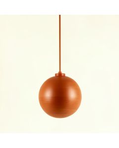 Fern Branch Pendant Light Suspended From One Plain Cable - Terracotta (synthetic illustration; no displayed measurements)