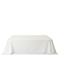 Field Edge Flat Bed Sheet - White