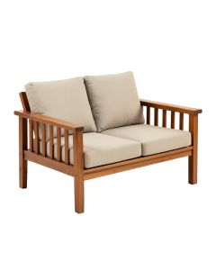 Diboll 48 '' Wide Acacia Loveseat With Cushions (synthetic illustration; no displayed measurements)