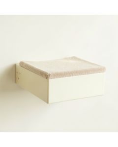 Wren Arc Wall-Mounted Cat Perch - Cream (synthetic illustration; no displayed measurements)
