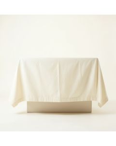 Pine Bridge Flat Bed Sheet - Cream (synthetic illustration; no displayed measurements)
