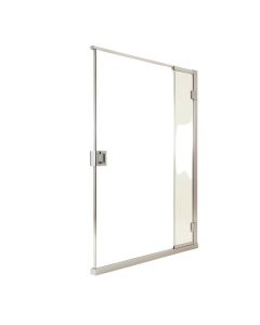 48 '' - 49 '' W X 76 '' H Door Opening Frameless Shower Door