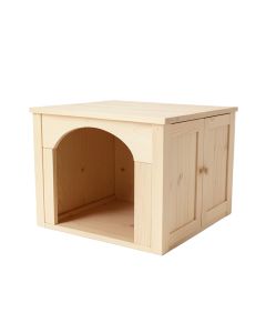 Flint Canyon Empty Furniture-Style Litter Enclosure - Beige (synthetic illustration; no displayed measurements)