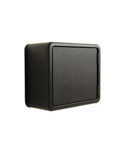 Sage Crest Wall-Mounted Entry Cabinet - Black (synthetic illustration; no displayed measurements)