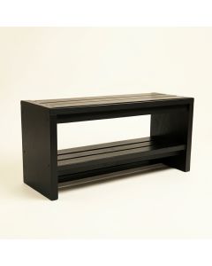 Reed Branch Shoe Storage Bench - Black (synthetic illustration; no displayed measurements)