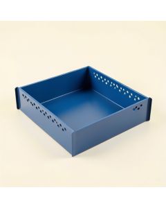 Rowan Brook Empty Under-Desk Cable Tray - Blue (synthetic illustration; no displayed measurements)