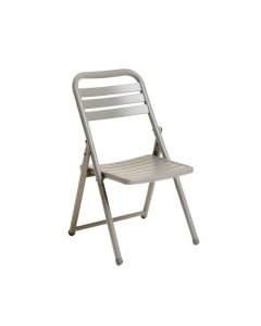 Reed Arc Folding Outdoor Chair - Gray (synthetic illustration; no displayed measurements)