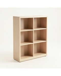 Brook Canyon Freestanding Bookcase - Beige (synthetic illustration; no displayed measurements)