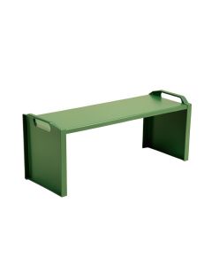 Alder Bridge Narrow Outdoor Storage Bench - Green (synthetic illustration; no displayed measurements)