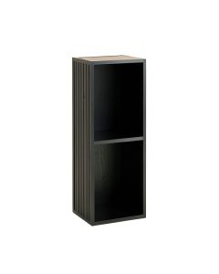 Dune Crest Narrow Cubby Tower - Black (synthetic illustration; no displayed measurements)