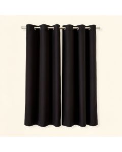 Solid Color Room Darkening Curtain Panels (synthetic illustration; no displayed measurements)