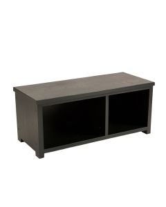 Spruce Crossing Shoe Storage Bench - Black (synthetic illustration; no displayed measurements)