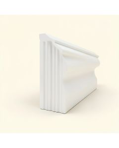Fluted 4 '' H X 94 1/2 '' W X 3/8 '' D Panel Moulding (synthetic illustration; no displayed measurements)