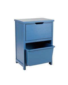 Lake Branch Freestanding Pull-Out Hamper Cabinet - Blue (synthetic illustration; no displayed measurements)