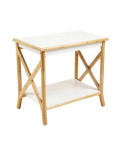 Meadow Bridge Side Table - White (synthetic illustration; no displayed measurements)