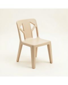 Elm Bend Small Chair - Beige (synthetic illustration; no displayed measurements)