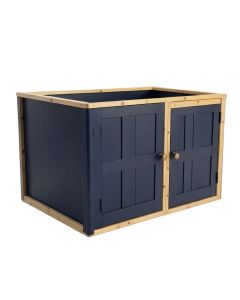 Rowan Edge Empty Furniture-Style Litter Enclosure - Navy (synthetic illustration; no displayed measurements)