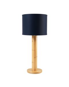 Field Crossing Floor Lamp With A Plain Fabric Shade - Navy
