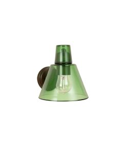 Brook Bluff Wall Sconce Mounted On A Plain Wall - Green (synthetic illustration; no displayed measurements)