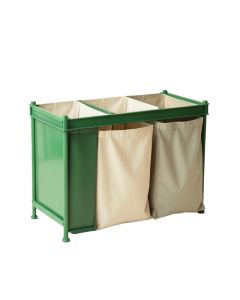 Laurel Brook Laundry Sorting Station With Plain Removable Bags - Green (synthetic illustration; no displayed measurements)